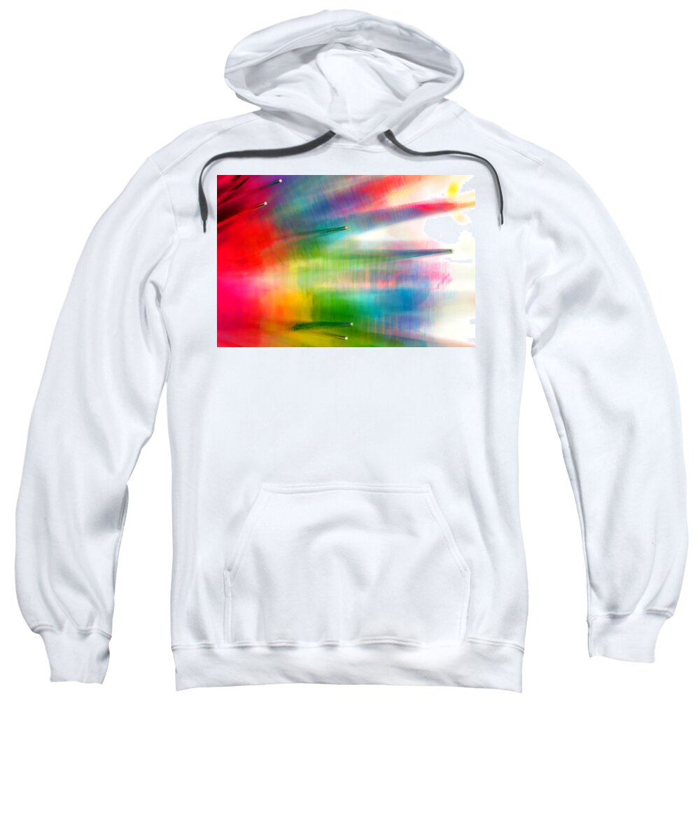 Abstract Sweatshirt featuring the photograph Age of Aquarius by Dazzle Zazz