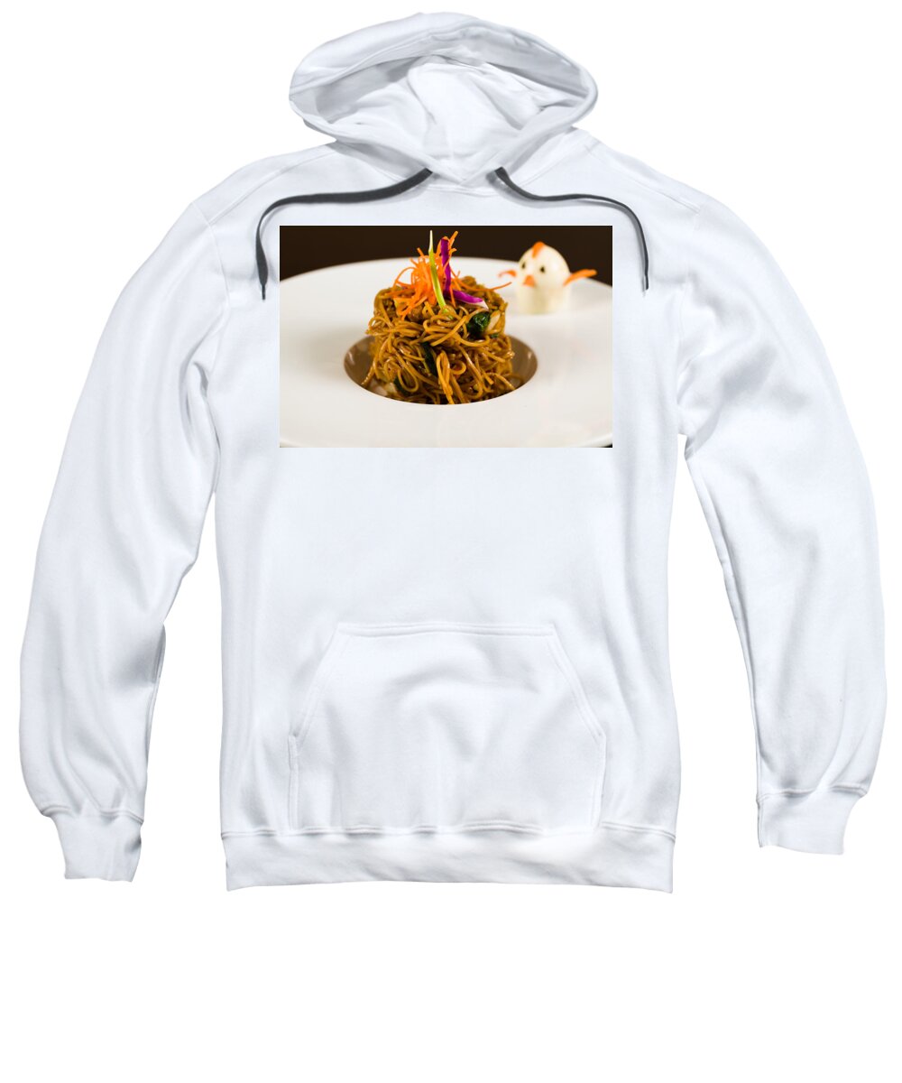 Asian Sweatshirt featuring the photograph Asian Noodles by Raul Rodriguez