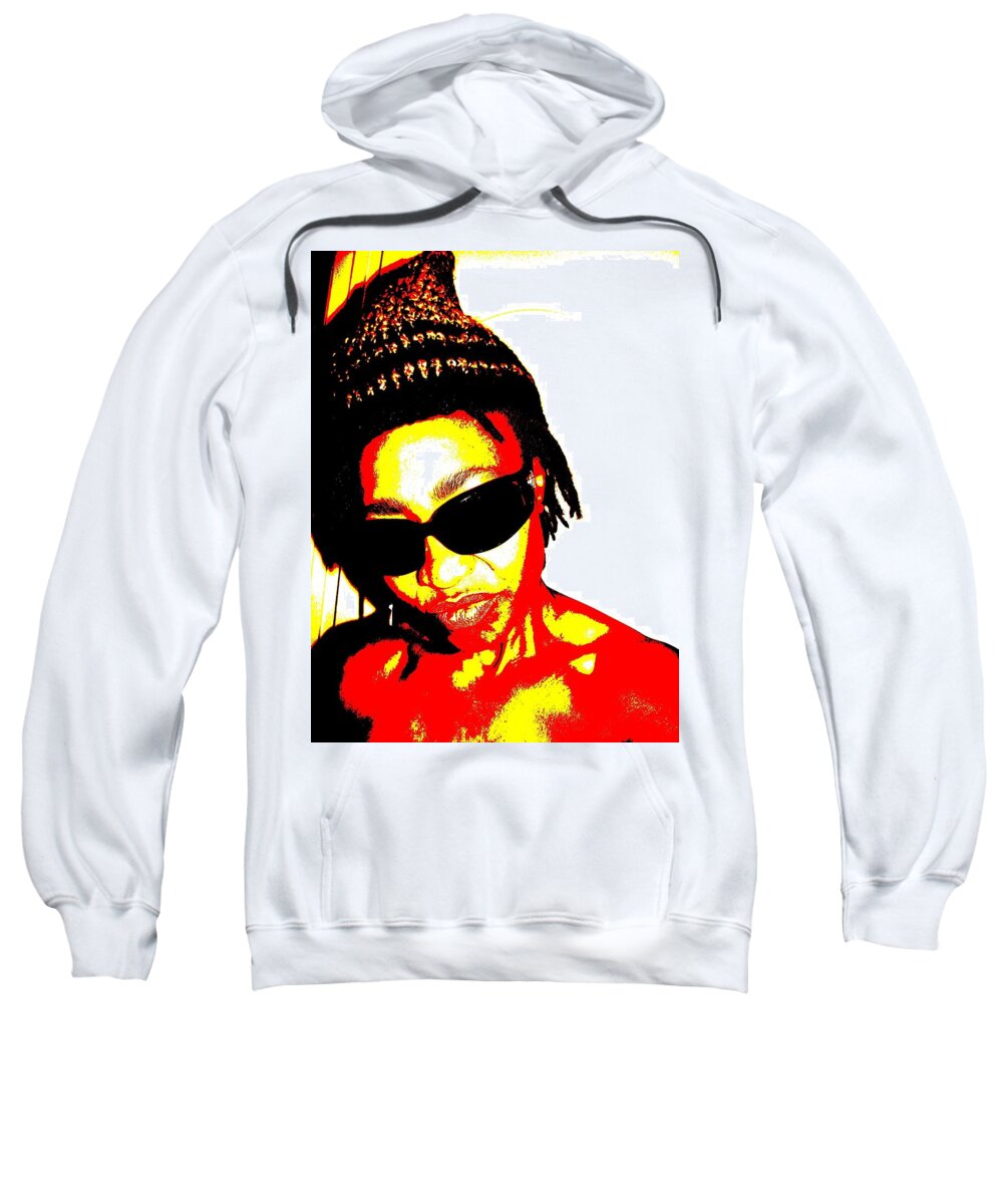 Pop Art Sweatshirt featuring the photograph B Gyrl by Cleaster Cotton