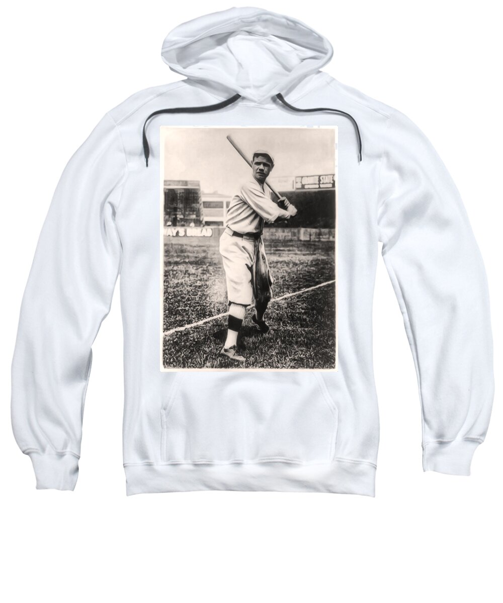 Babe Ruth Sweatshirt featuring the photograph Babe Ruth by Bill Cannon