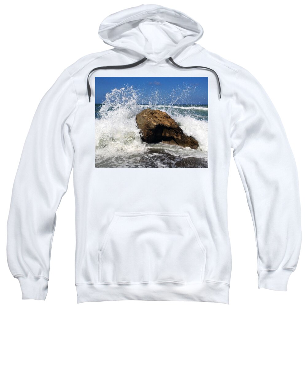 Ocean Sweatshirt featuring the photograph Beach Greece by Andre Brands