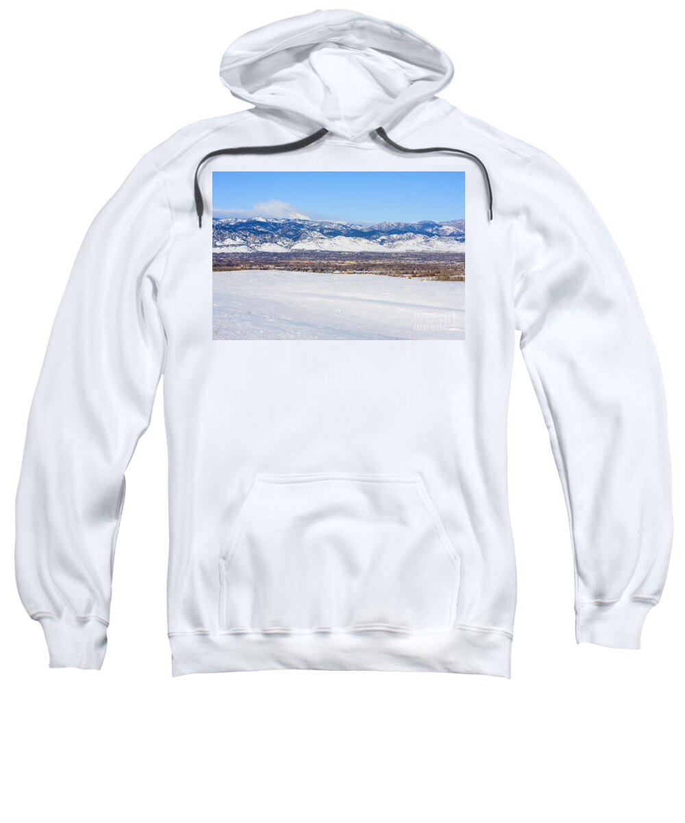 Boulder Sweatshirt featuring the photograph Boulder Colorado by Steven Krull