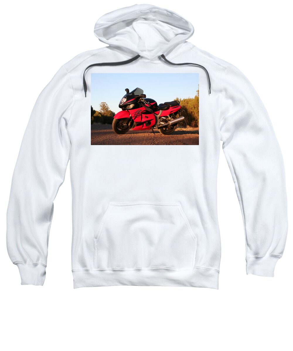Motorcycle Sweatshirt featuring the photograph Busa by David S Reynolds