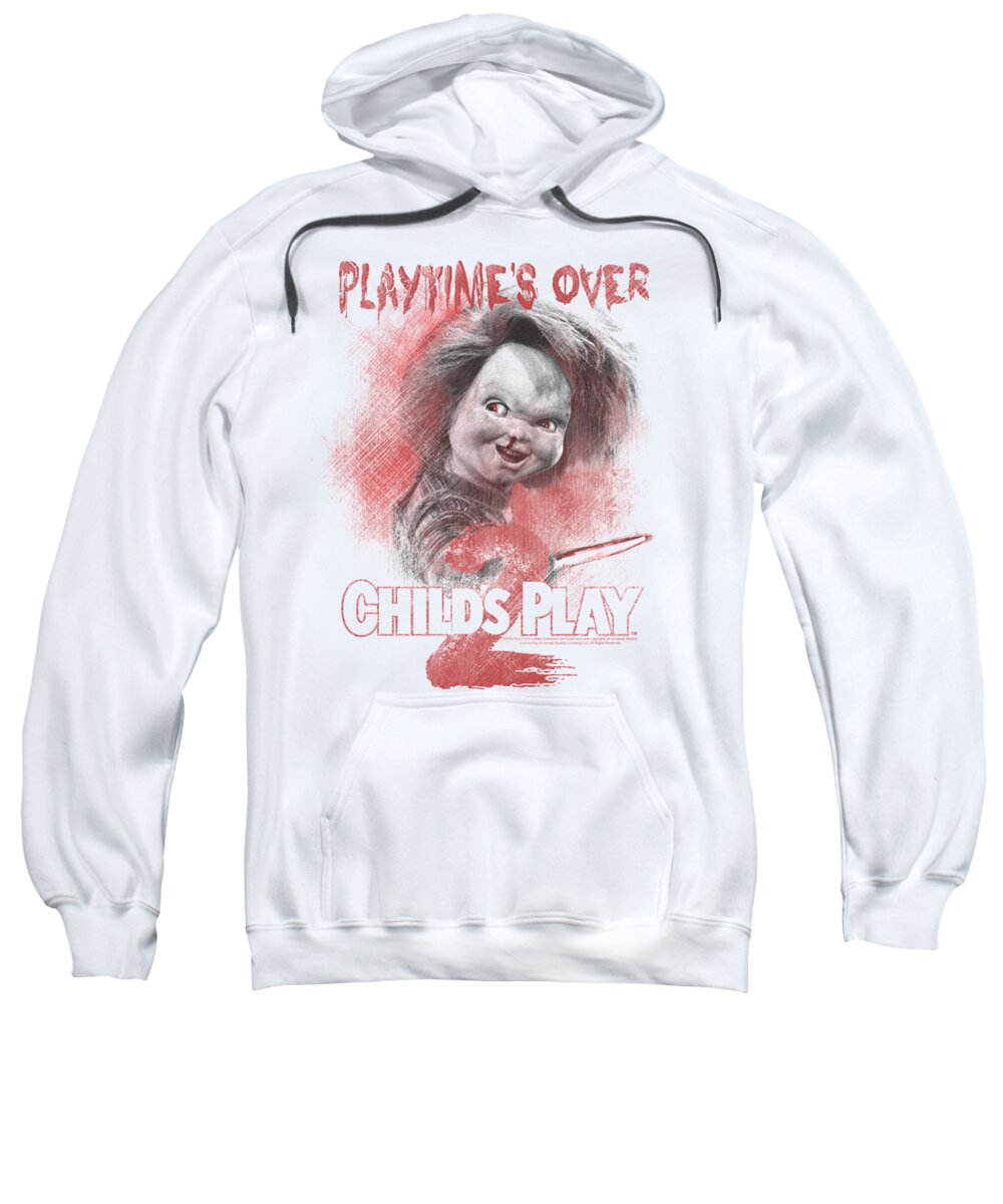 Child's Play 2 Sweatshirt featuring the digital art Childs Play 2 - Playtimes Over by Brand A