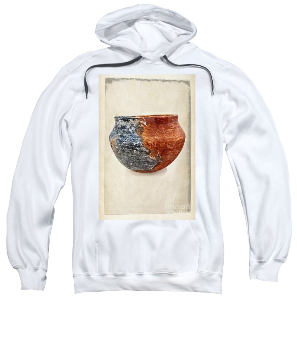 Fine Art Sweatshirt featuring the photograph Clay Pottery - Fine Art Photography by Ella Kaye Dickey