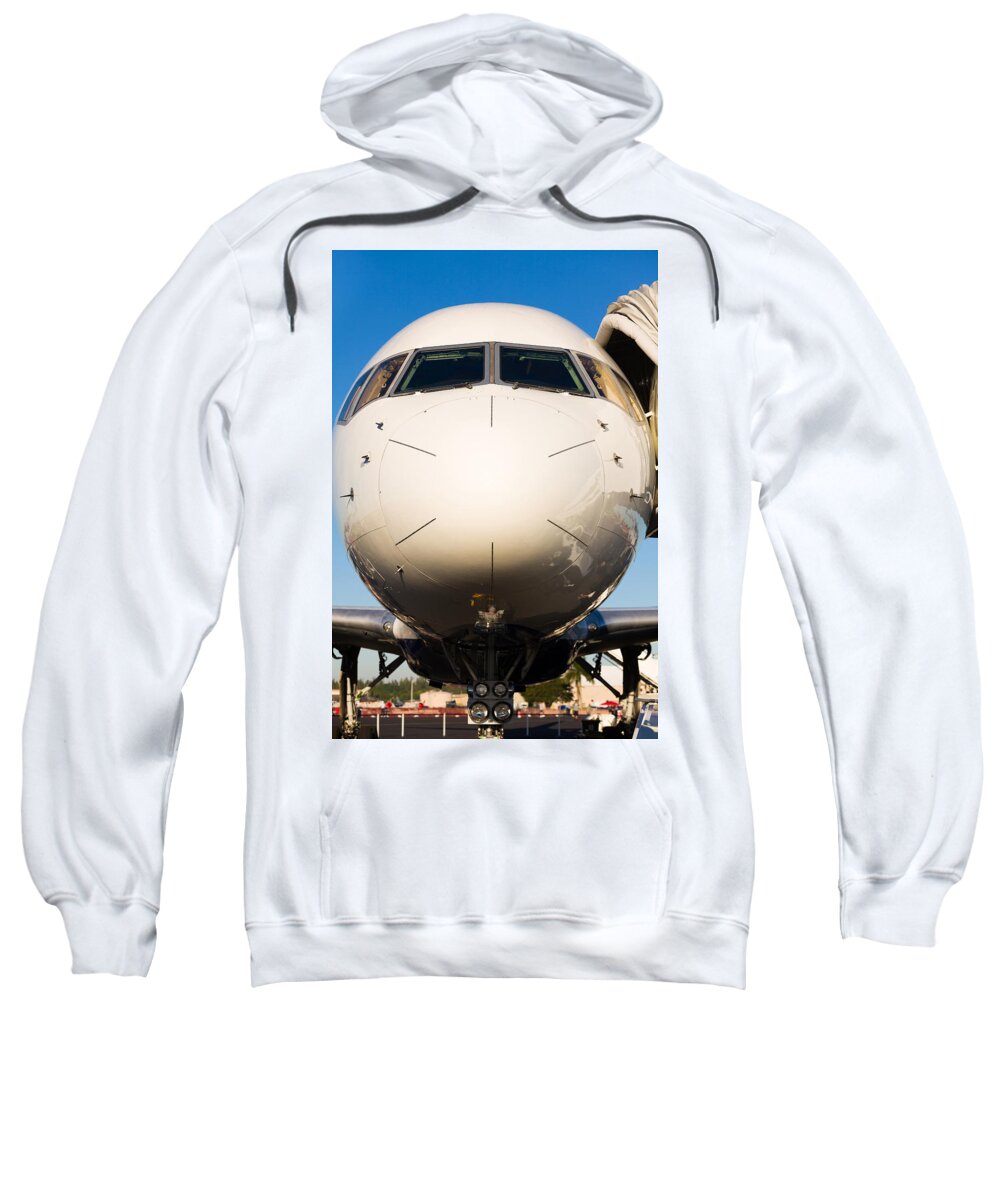 Aerospace Sweatshirt featuring the photograph Commercial Airliner by Raul Rodriguez