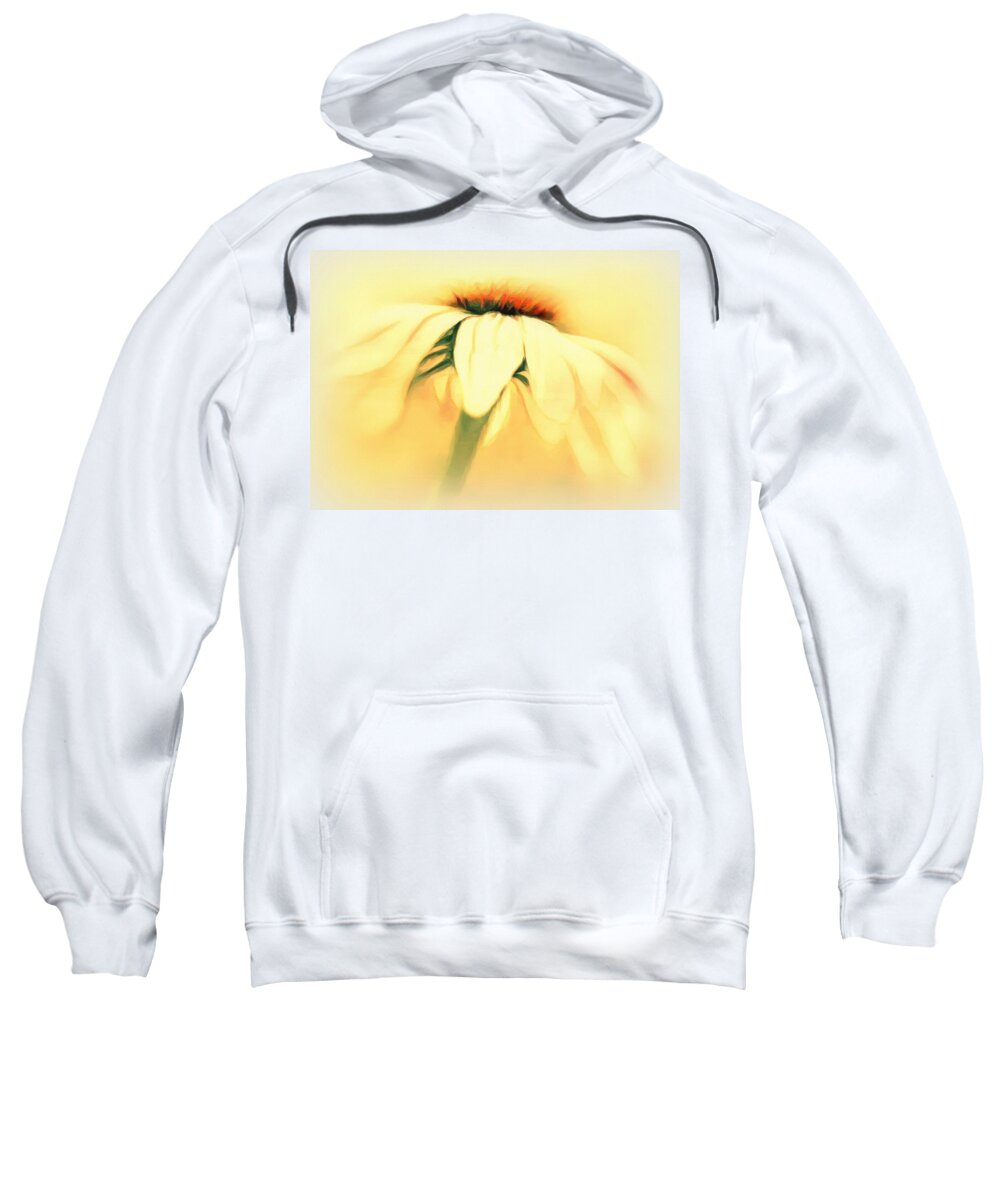 Daisy Sweatshirt featuring the digital art Daisy Art by Nina Bradica