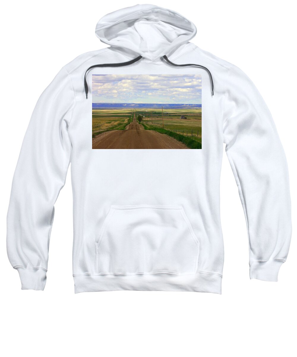Dirt Road Sweatshirt featuring the photograph Dirt Road To Forever by Andrea Platt