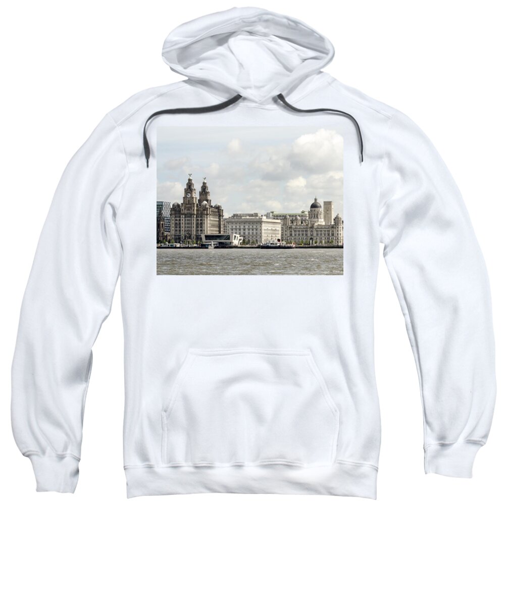Ferry Sweatshirt featuring the photograph Ferry at Liverpool by Spikey Mouse Photography