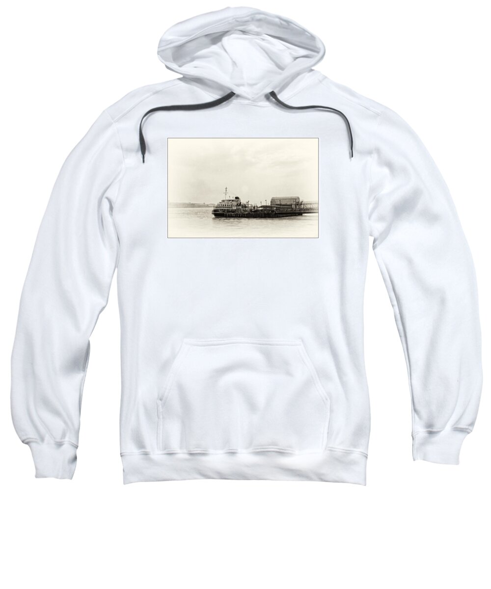 Liverpool Museum Sweatshirt featuring the photograph Ferry at the terminal by Spikey Mouse Photography