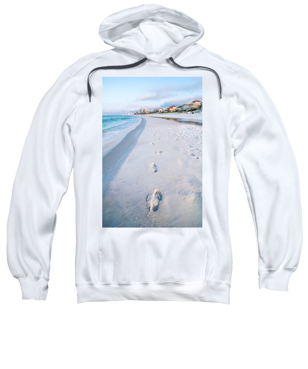 Atlantic Sweatshirt featuring the photograph Florida Beach Scene by Alex Grichenko