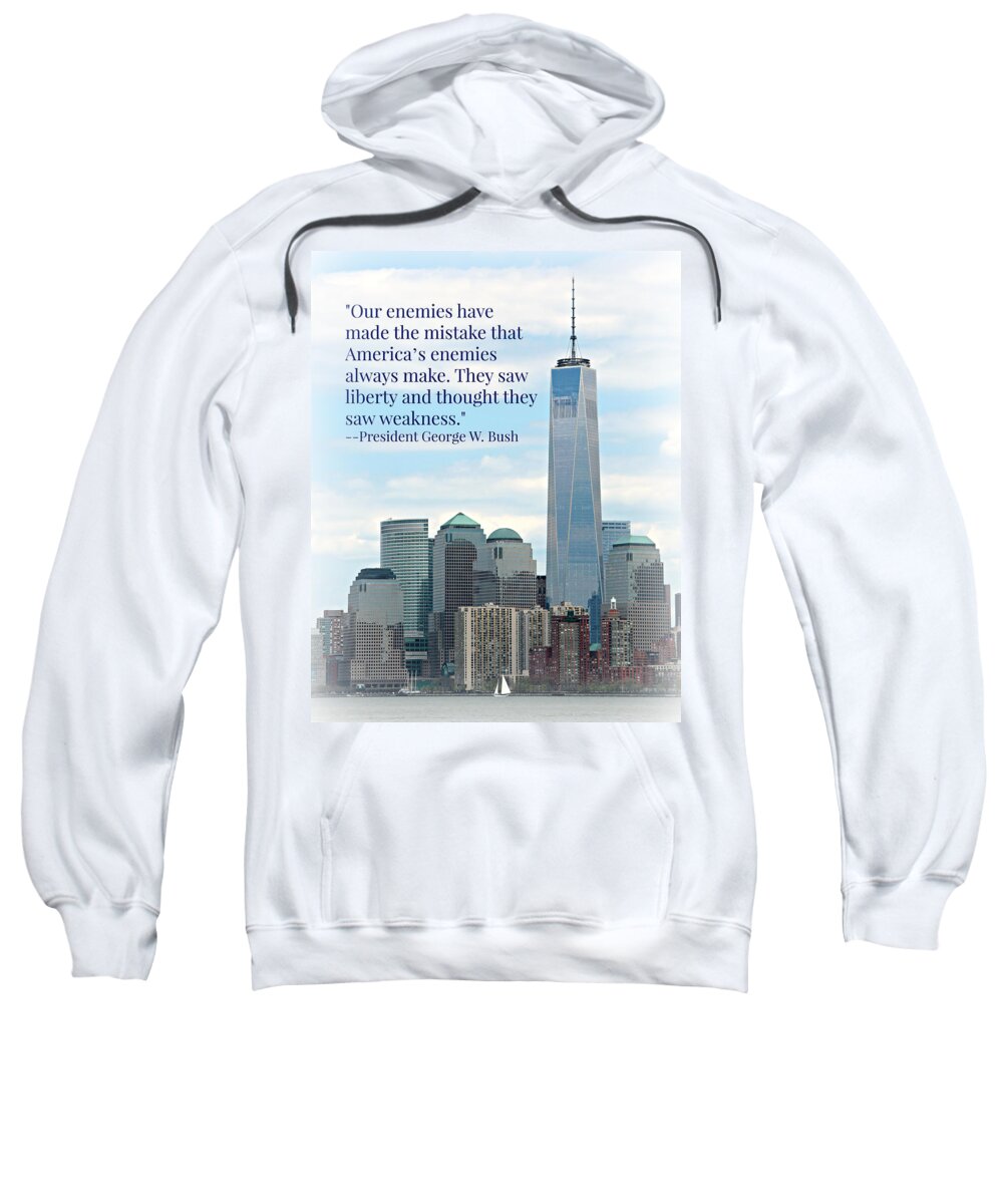 Skyline Sweatshirt featuring the photograph Freedom on the Rise by Stephen Stookey