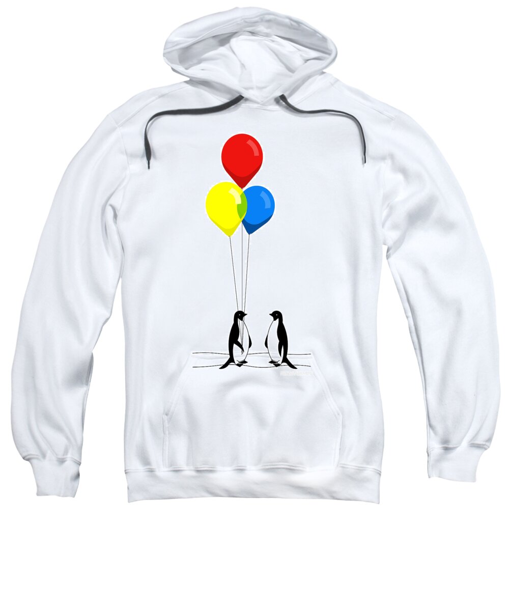 Colorful Sweatshirt featuring the digital art Friends With Benefits by Randall J Henrie