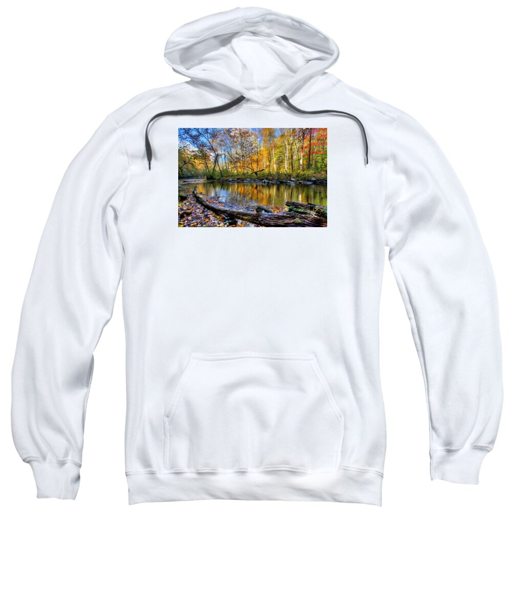 Appalachia Sweatshirt featuring the photograph Full Box of Crayons by Debra and Dave Vanderlaan