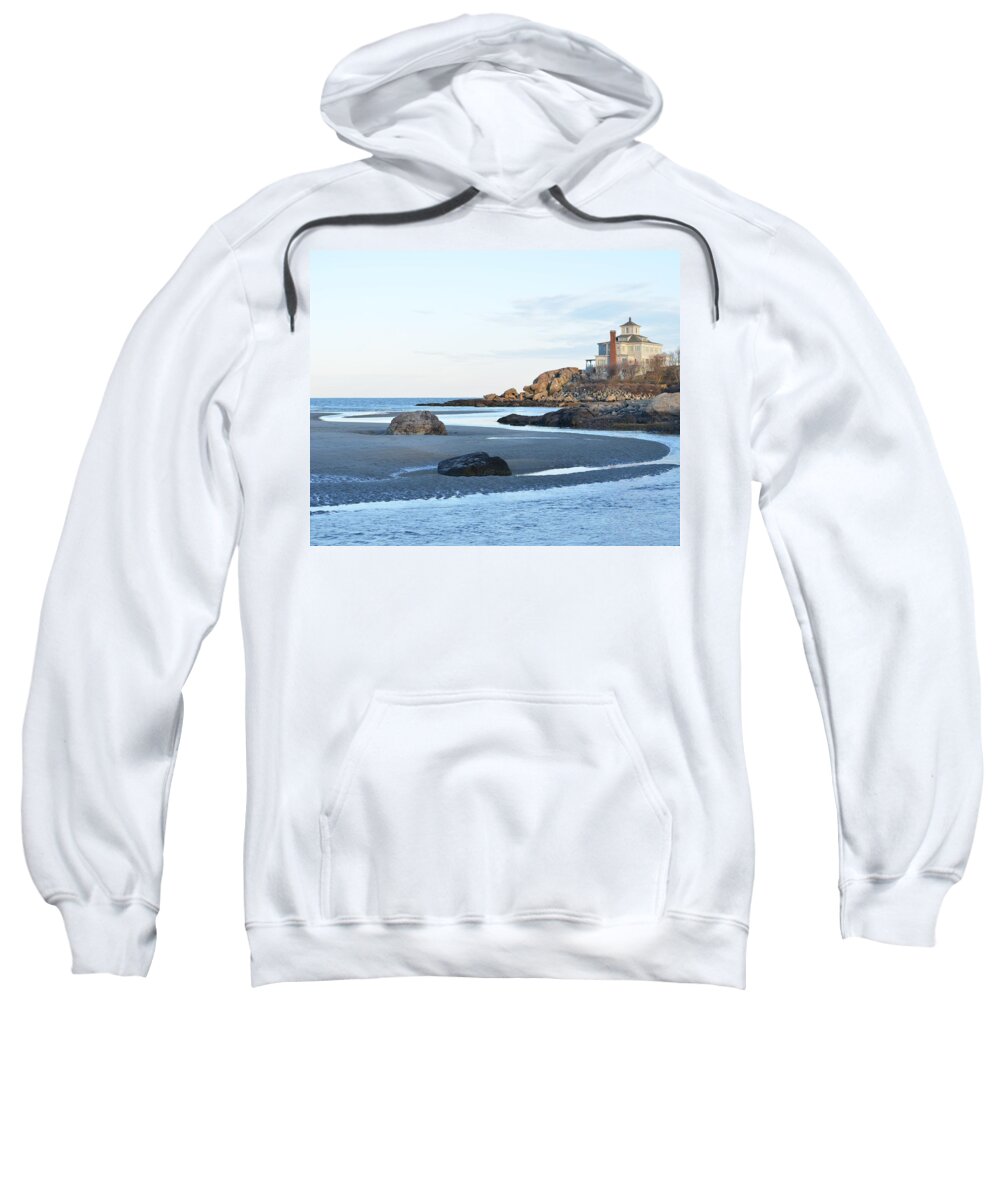 Good Harbor Sweatshirt featuring the photograph Good Harbor Beach by Toby McGuire