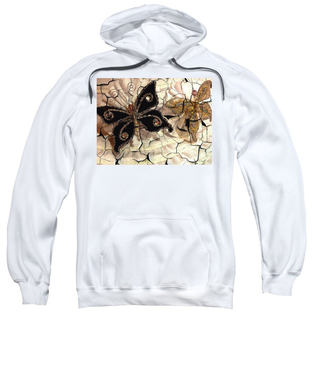 Butterflies Sweatshirt featuring the photograph Grandmother's Brooches by John Duplantis