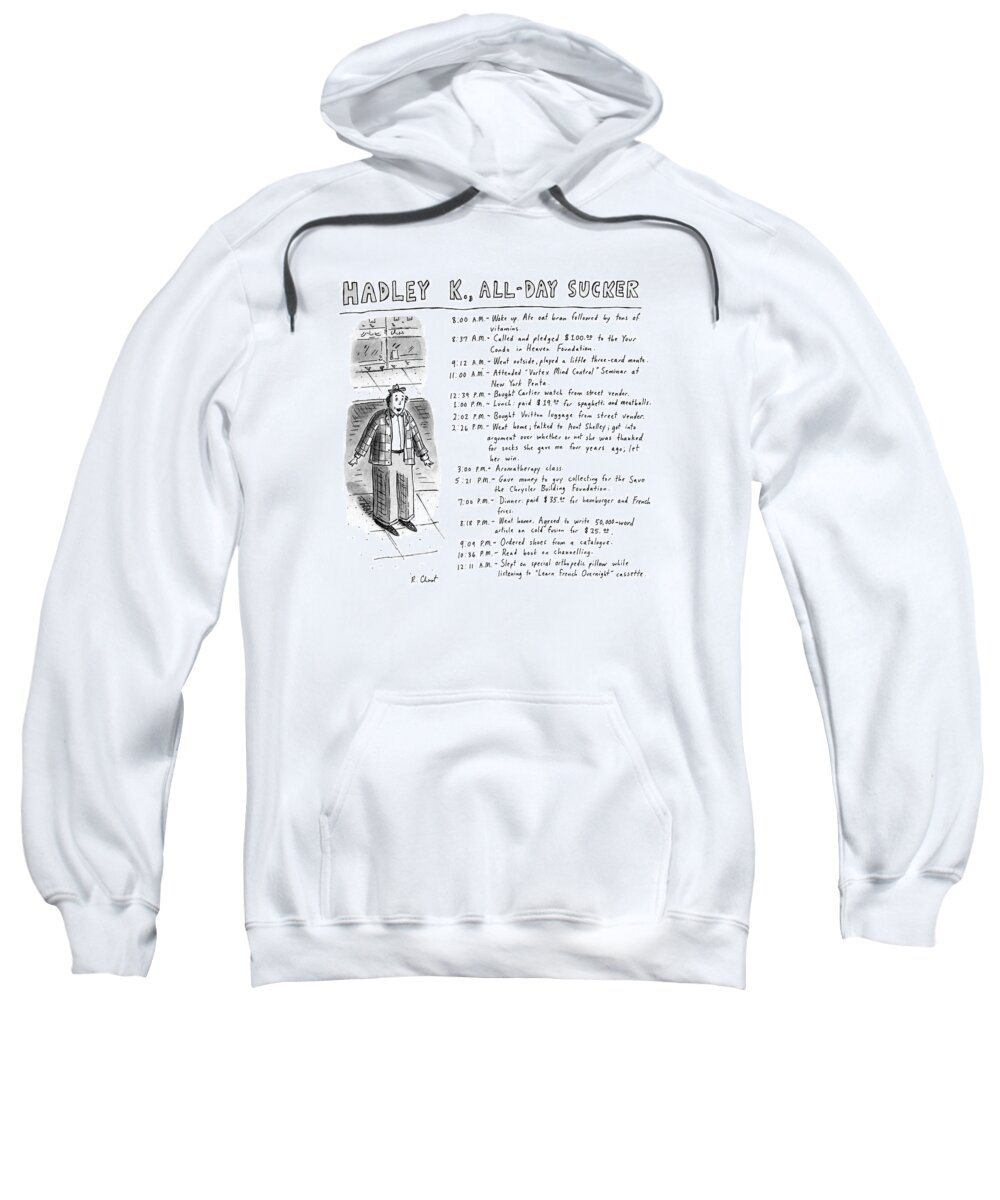 Failure Sweatshirt featuring the drawing Hadley K., All-day Sucker by Roz Chast