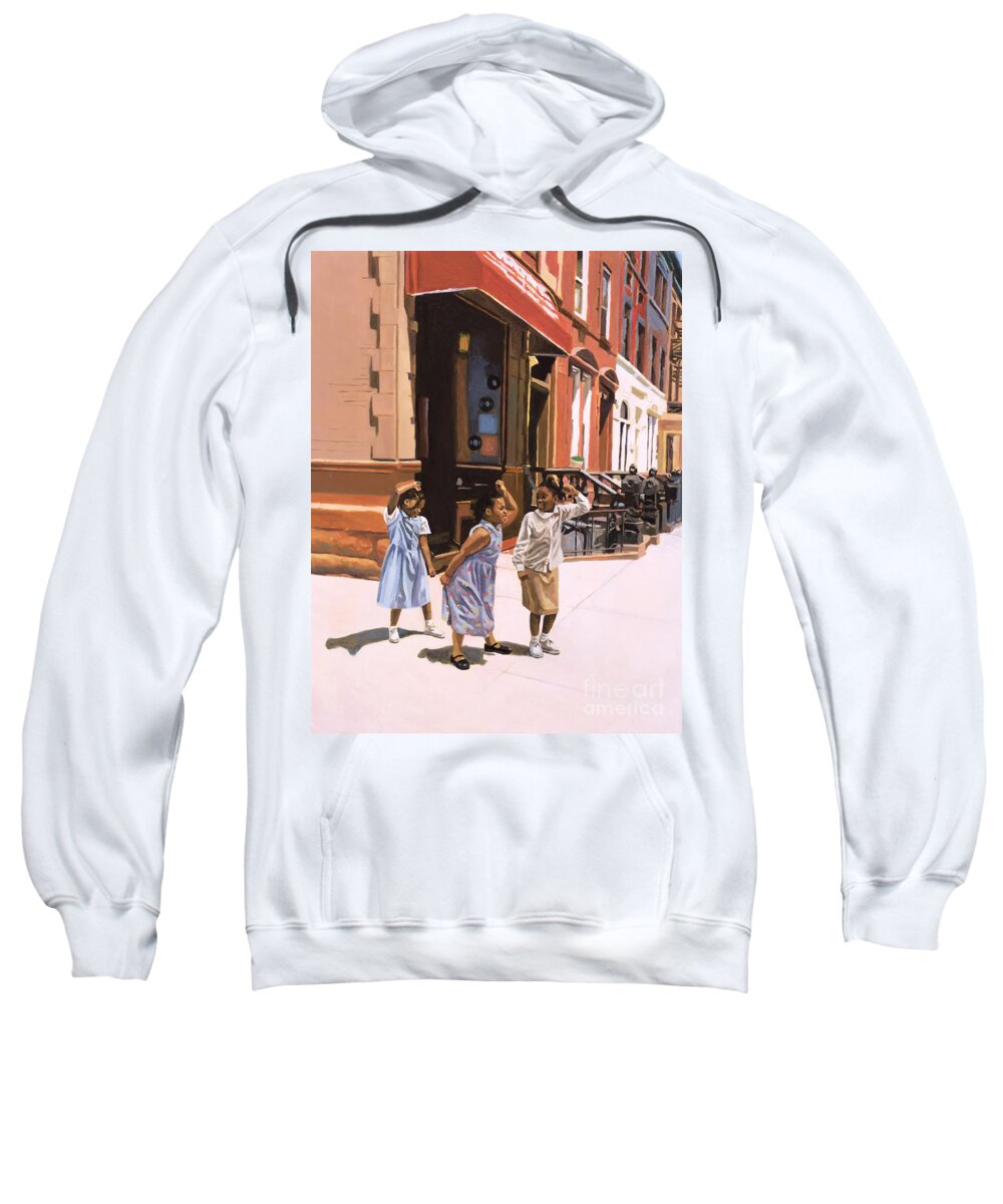 Children Sweatshirt featuring the painting Harlem Jig by Colin Bootman