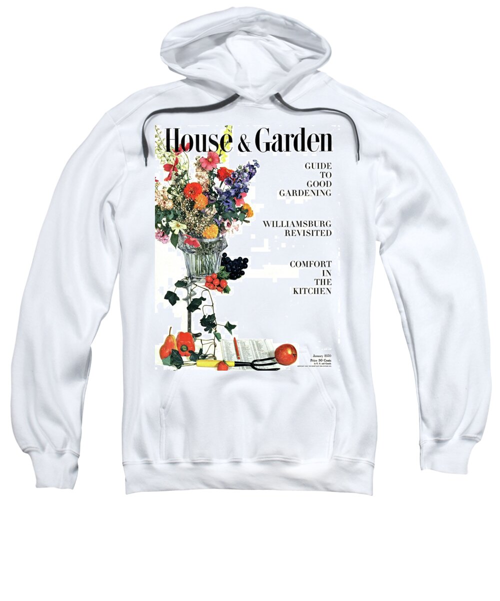House And Garden Sweatshirt featuring the photograph House And Garden Guide To Good Gardening Cover by Herbert Matter
