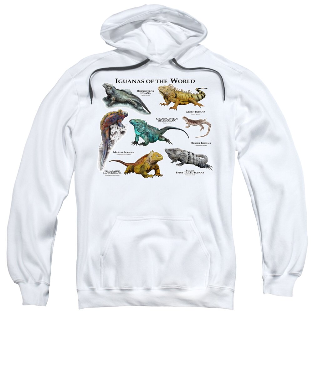 Art Sweatshirt featuring the photograph Iguanas Of The World by Roger Hall