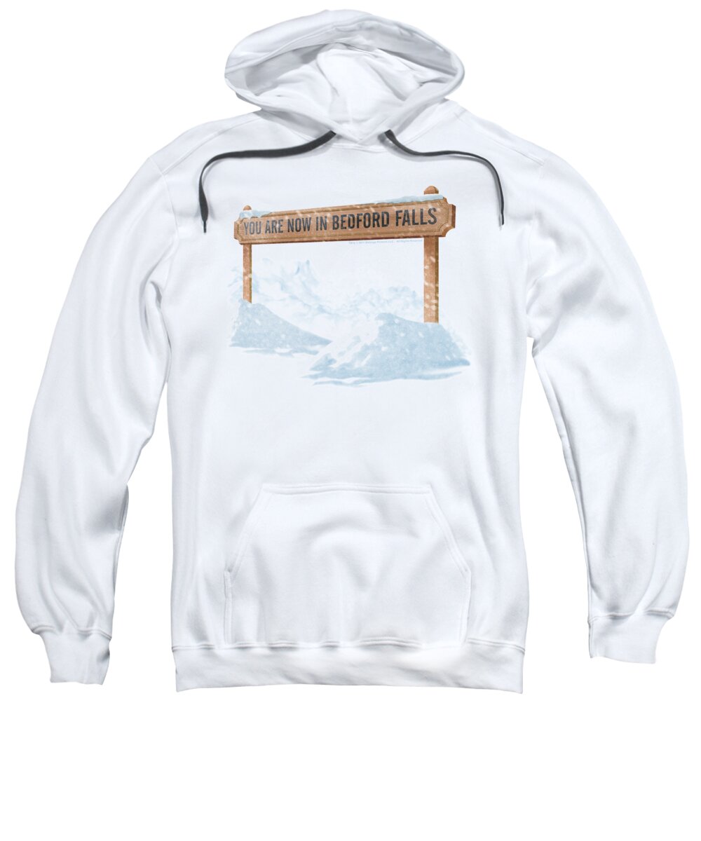 It's A Wonderful Life Sweatshirt featuring the digital art Its A Wonderful Life - Bedford Falls by Brand A