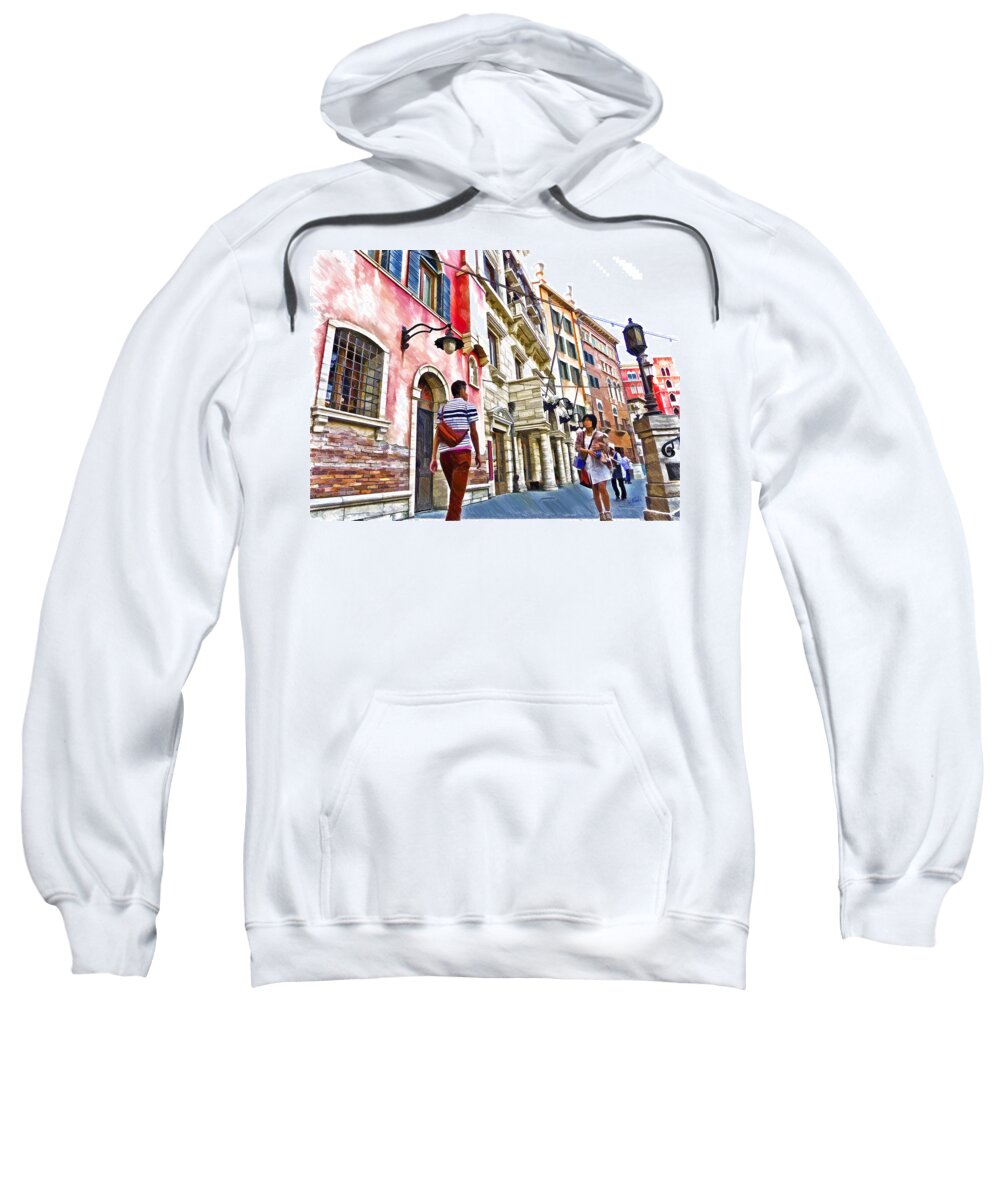 Japan Sweatshirt featuring the drawing Japan 2187 by Dean Wittle