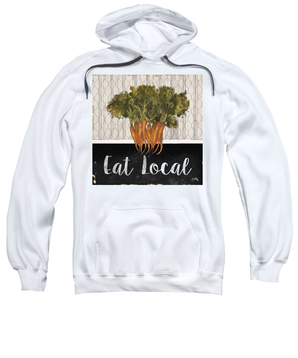 Vegetable Sweatshirt featuring the digital art Local Grown I by Elizabeth Medley