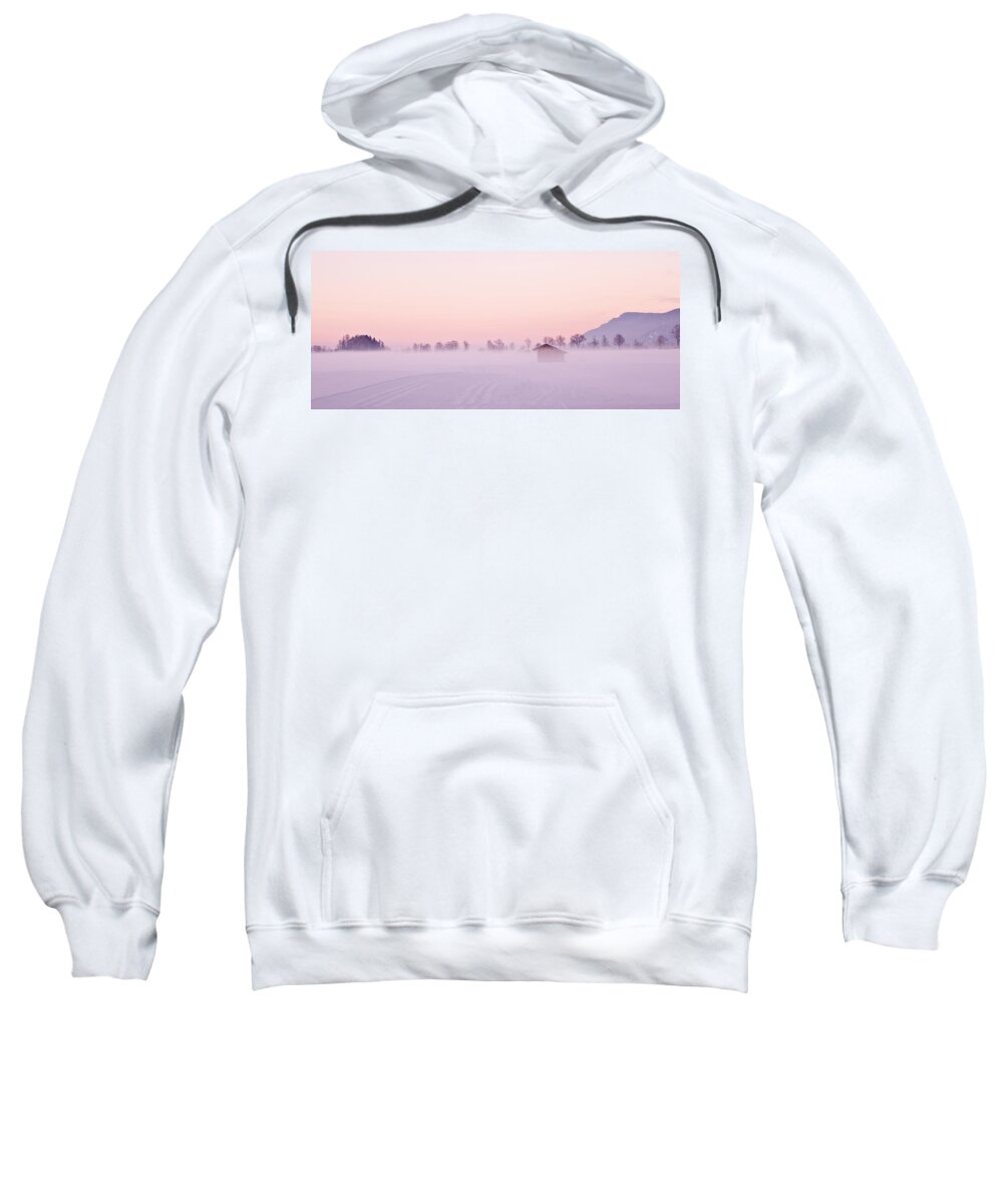Landscape Sweatshirt featuring the photograph Low fog by Jorge Maia