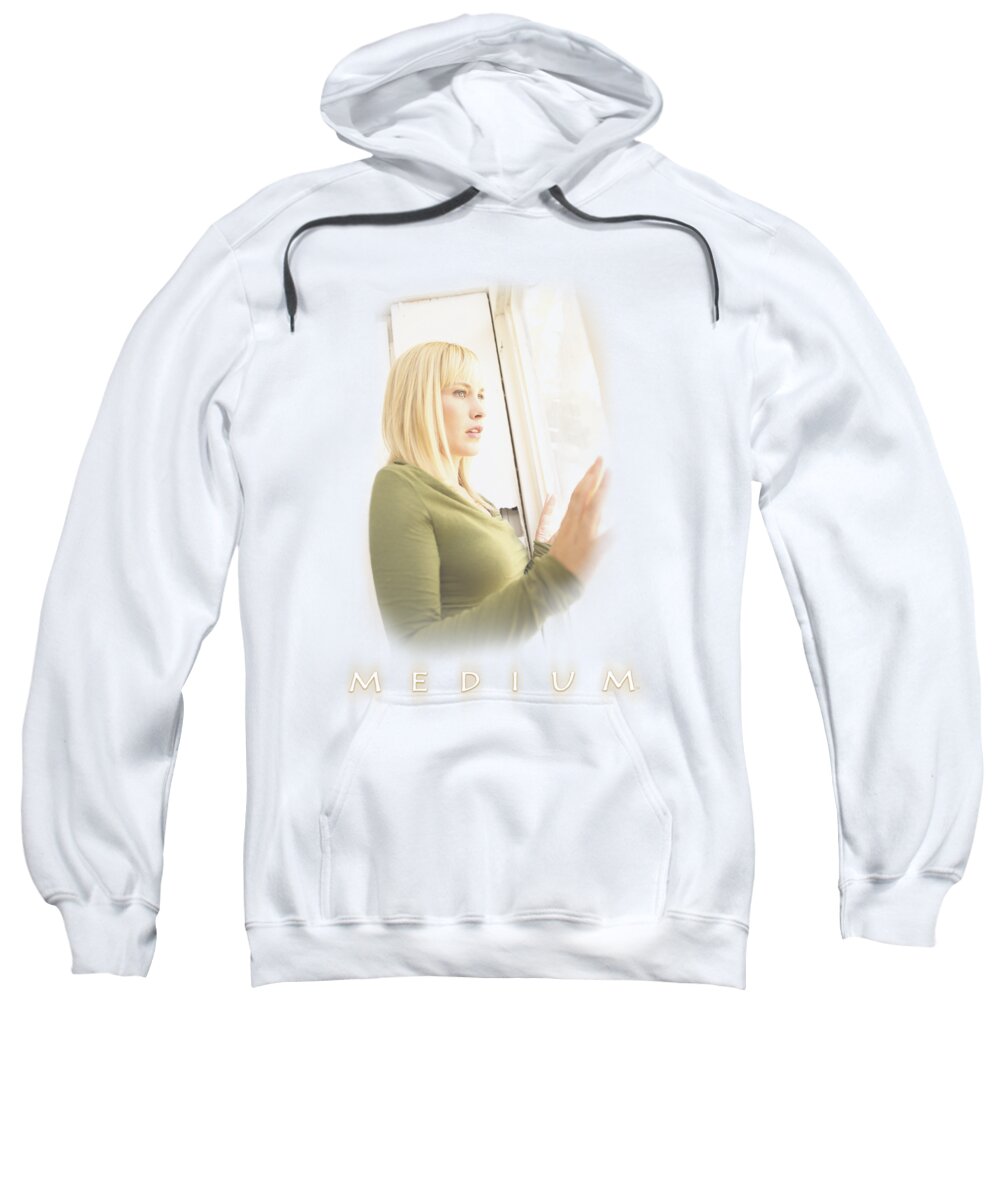  Sweatshirt featuring the digital art Medium - White Light by Brand A