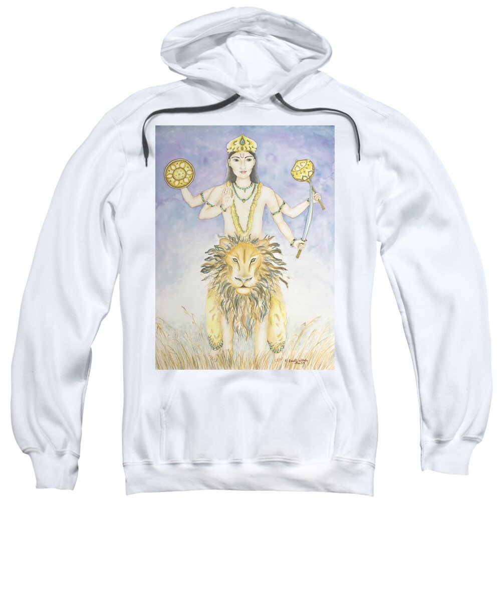 Vedic Astrology Sweatshirt featuring the painting Budha Mercury by Srishti Wilhelm