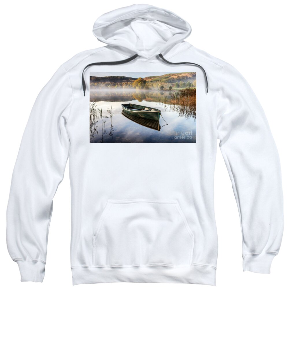 2014 Sweatshirt featuring the photograph Safe Haven Loch Ard by Richard Burdon