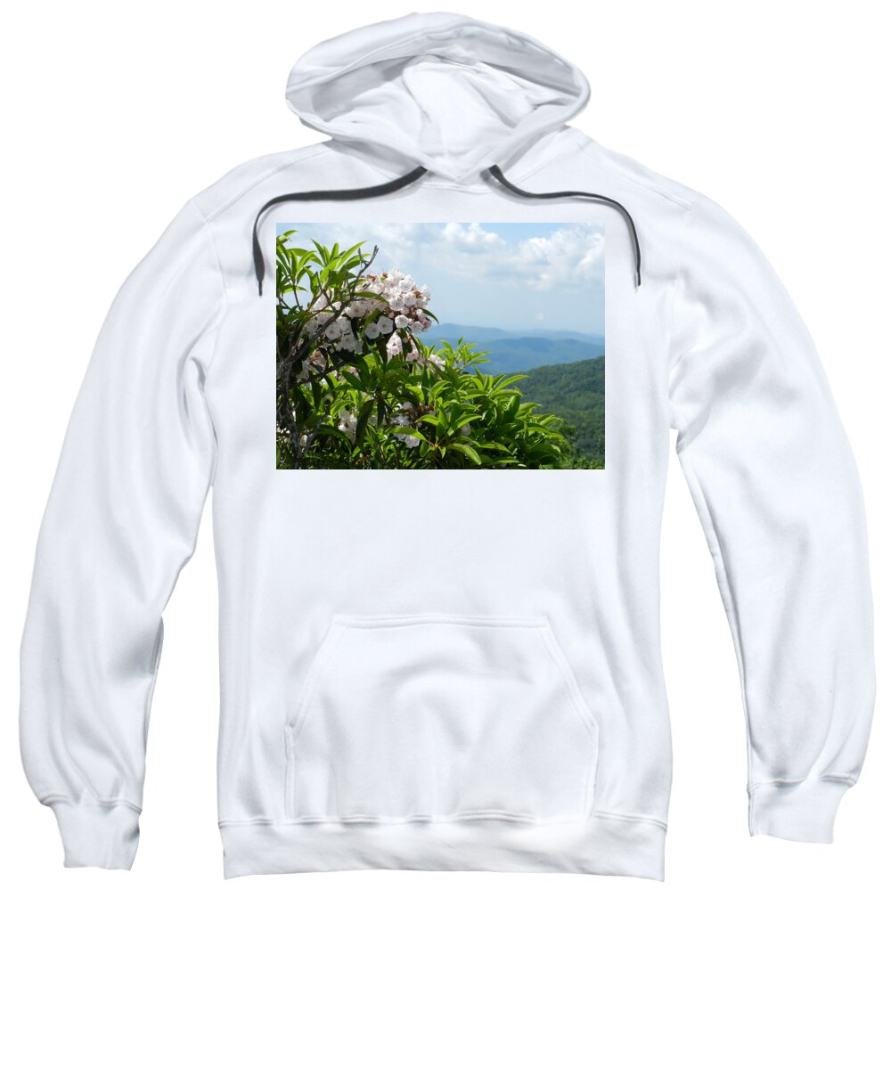 Mountain Laurel Sweatshirt featuring the photograph Mountain Laurel by Deborah Ferree