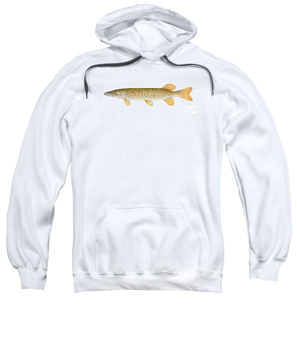 Muskie Sweatshirt featuring the photograph Muskie by Carlyn Iverson