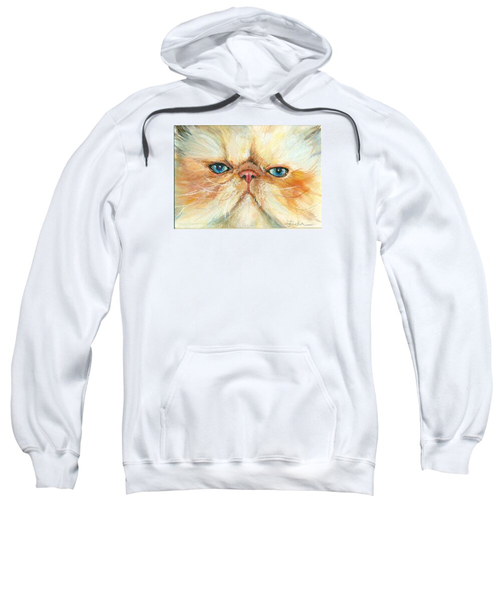 Nature Sweatshirt featuring the painting My Happy Face by Donna Tucker