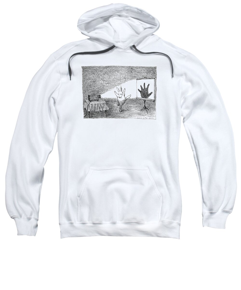 No Caption Sweatshirt featuring the drawing New Yorker February 25th, 1991 by John O'Brien