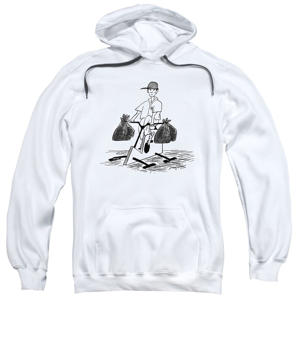 Cliche Sweatshirt featuring the drawing New Yorker June 13th, 1994 by Peter Porges