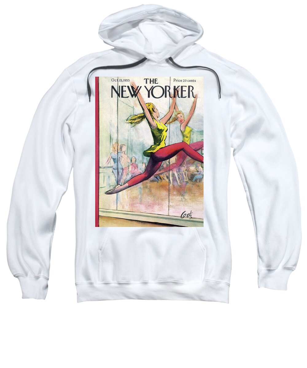 Actors Sweatshirt featuring the painting New Yorker October 15th, 1955 by Arthur Getz