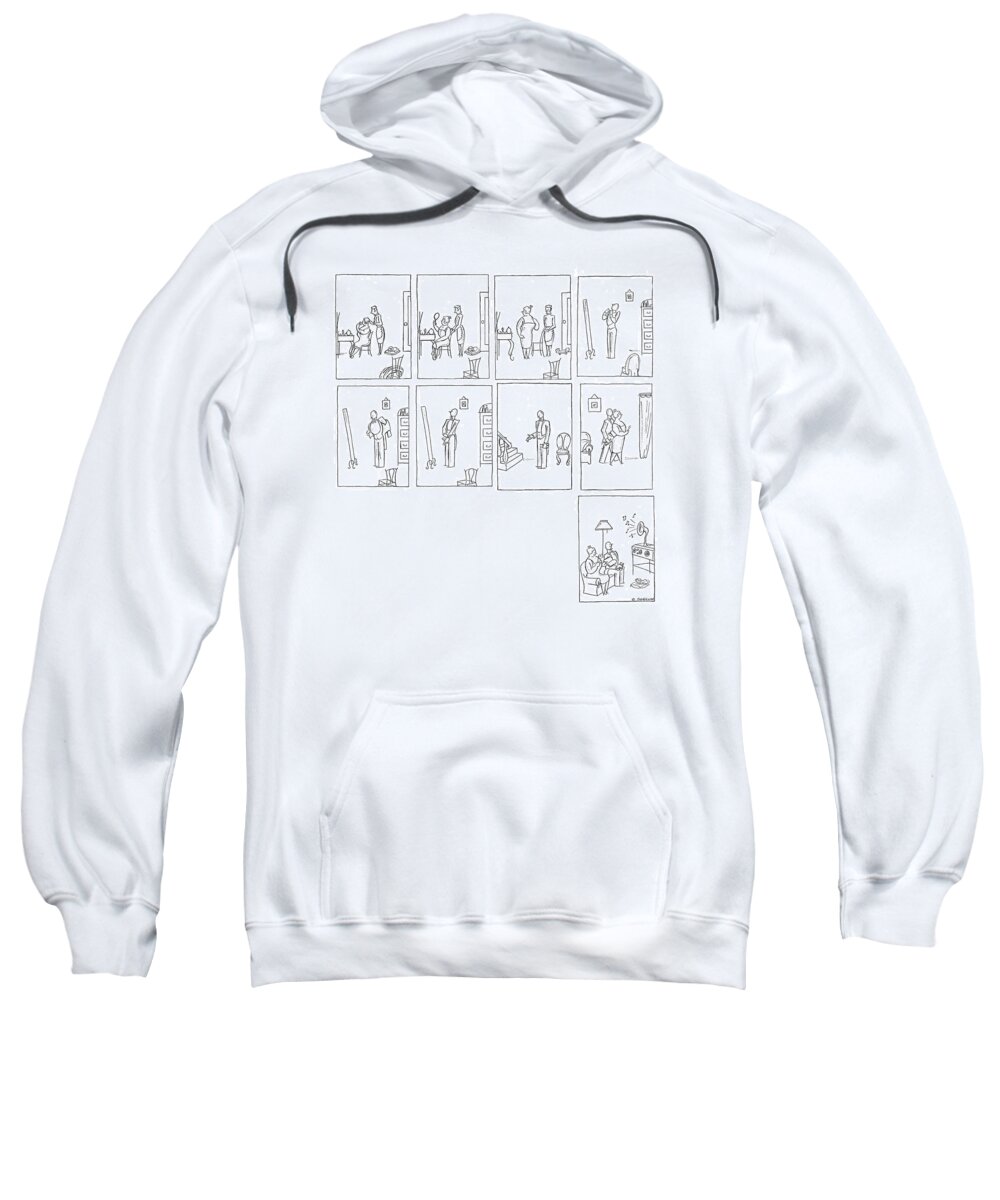 102821 Oso Otto Soglow Sweatshirt featuring the drawing New Yorker September 28th, 1929 by Otto Soglow
