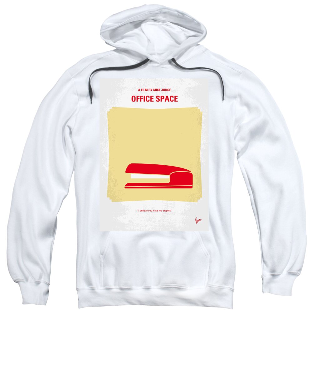 Office Sweatshirt featuring the digital art No255 My OFFICE SPACE minimal movie poster by Chungkong Art