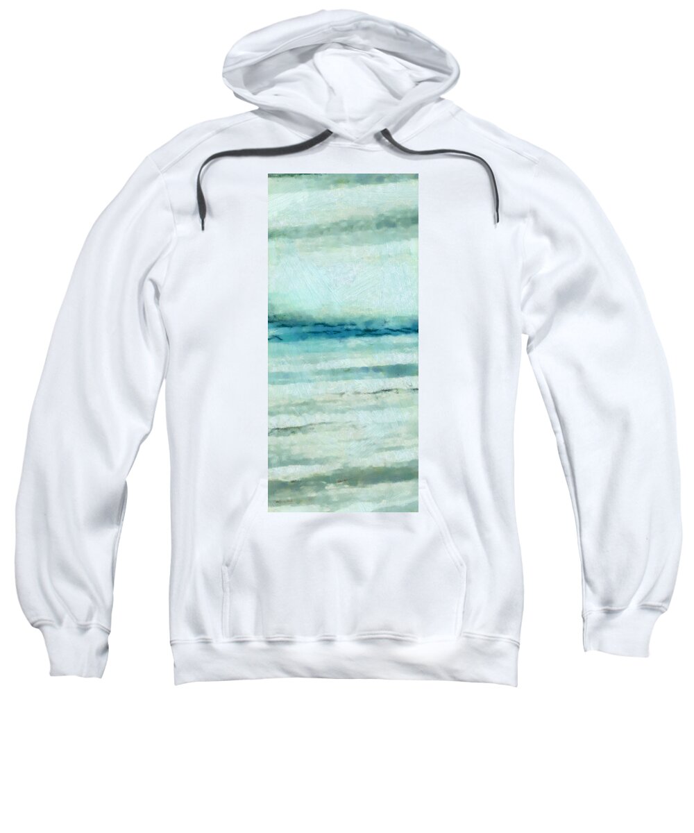 Ocean Sweatshirt featuring the digital art Ocean 7 by Angelina Tamez
