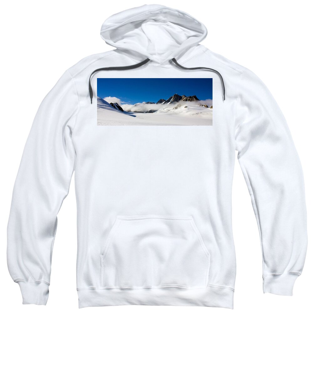 New Zealand Sweatshirt featuring the photograph On Fox Glacier by Stuart Litoff