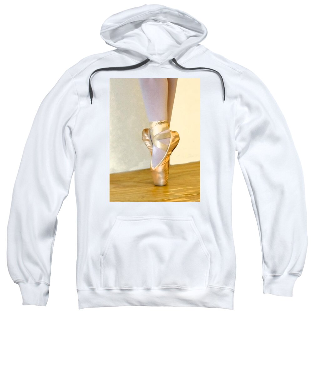 Ballet Sweatshirt featuring the photograph Ballet Toes On Point by Ginger Wakem