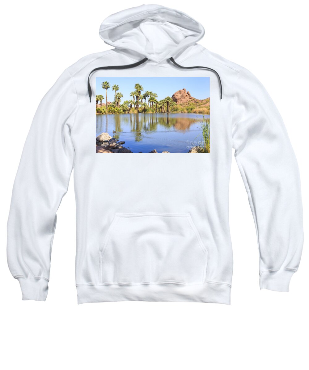 Papago Park Sweatshirt featuring the photograph Papago Park Phoenix Arizona by Ken Brown