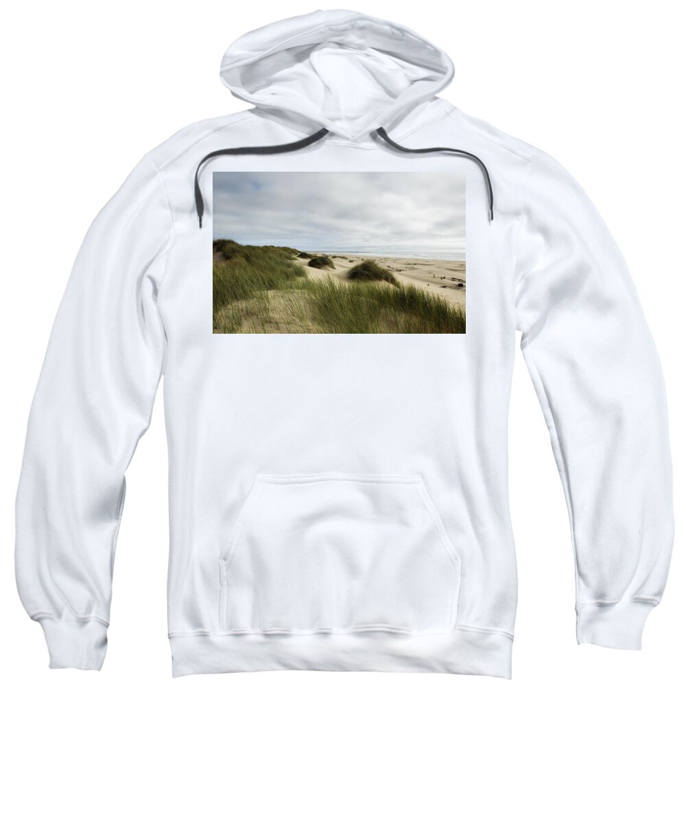 Sand Dunes Sweatshirt featuring the photograph Peaceable Shore by Belinda Greb