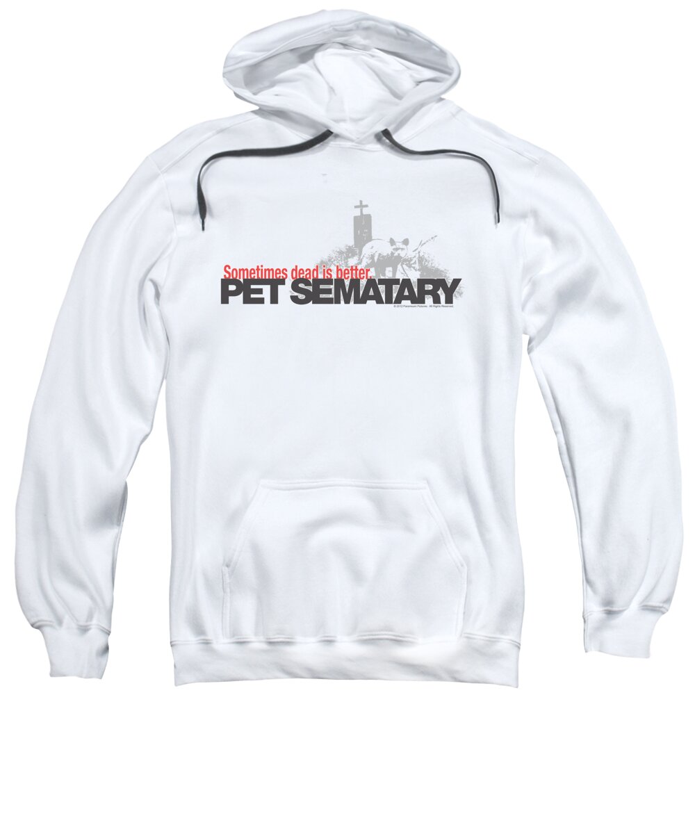 Pet Sematary Sweatshirt featuring the digital art Pet Sematary - Logo by Brand A
