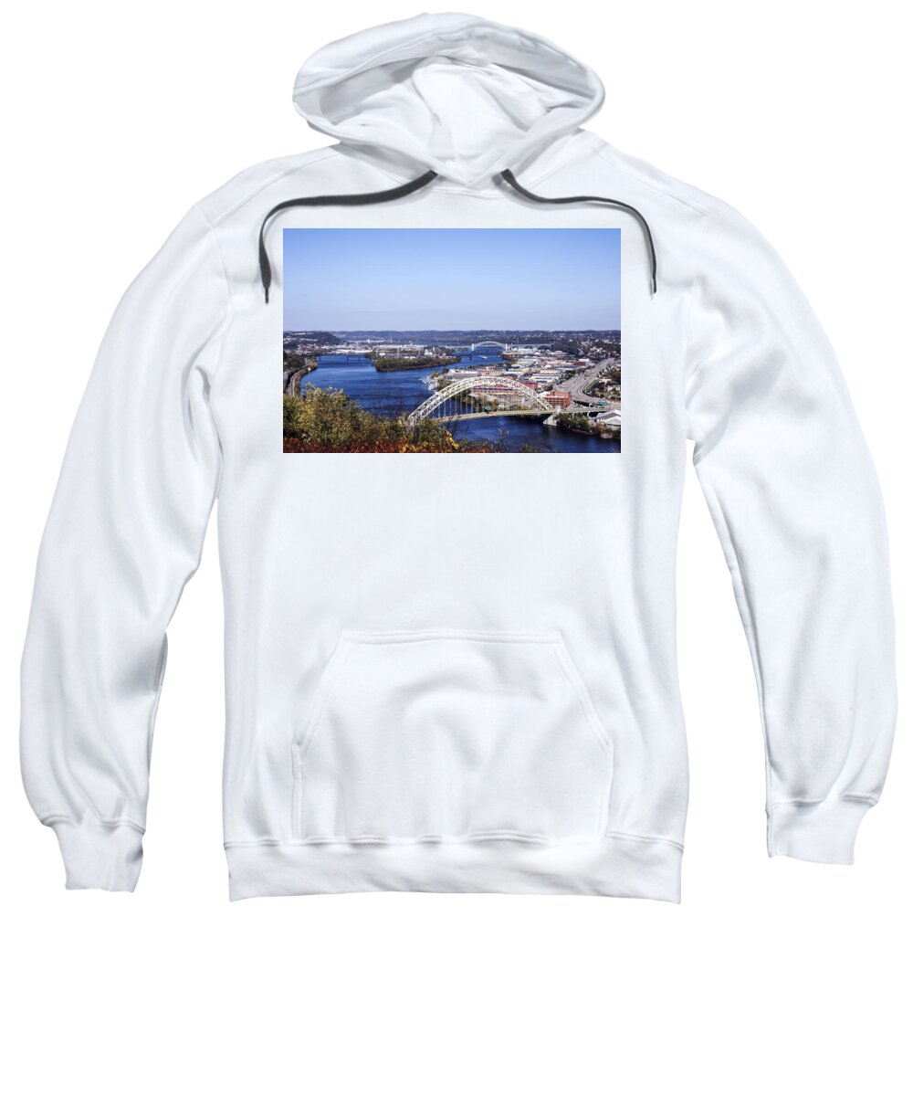 Pittsburgh Sweatshirt featuring the photograph Pittsburgh North by Michelle Joseph-Long