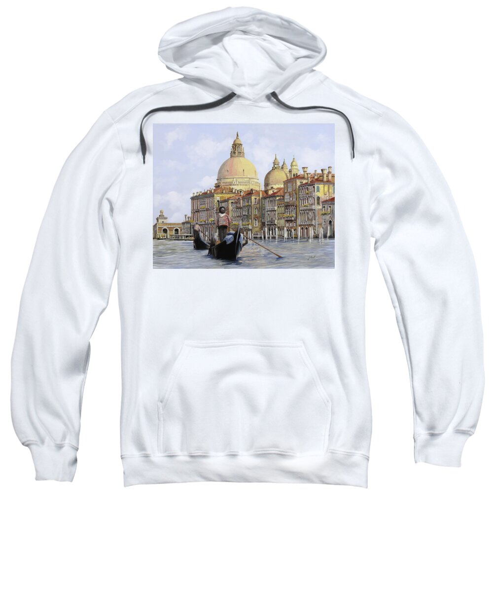 Venice Sweatshirt featuring the painting Pomeriggio A Venezia by Guido Borelli