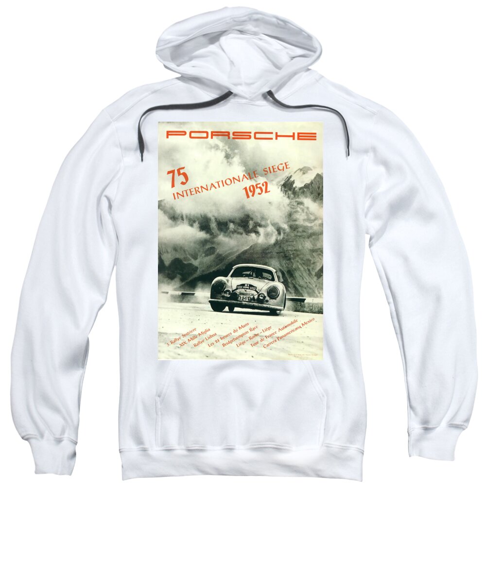 Porsche 1952 Internationale Siege Rally Adult Pull-Over Hoodie by Georgia  Clare - Instaprints