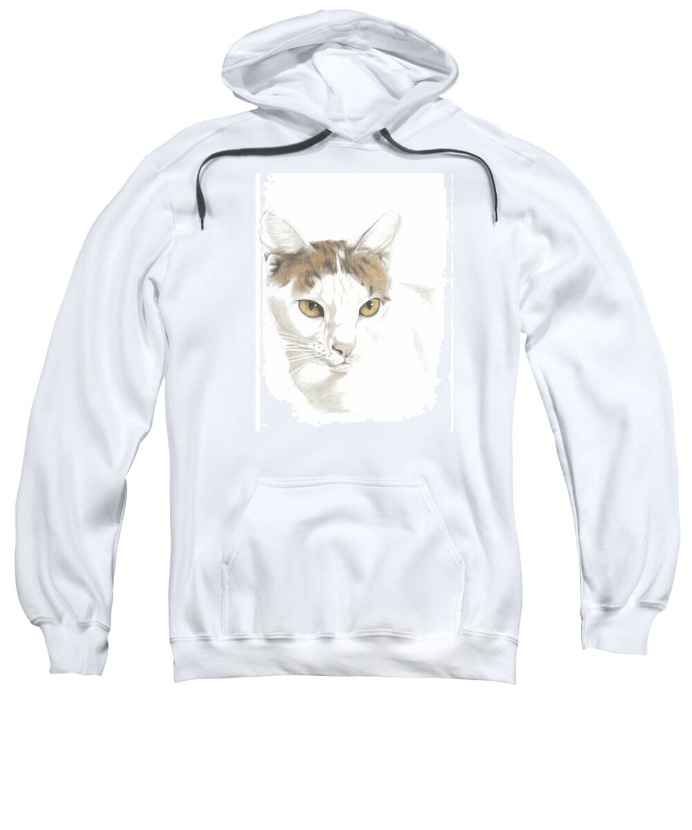 Phil Welsher Sweatshirt featuring the painting Schnuffley by Phil Welsher