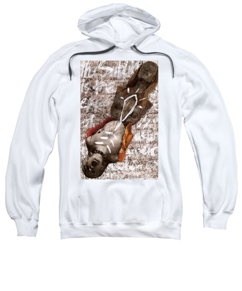 Collage Sweatshirt featuring the mixed media Sublime by Bellavia